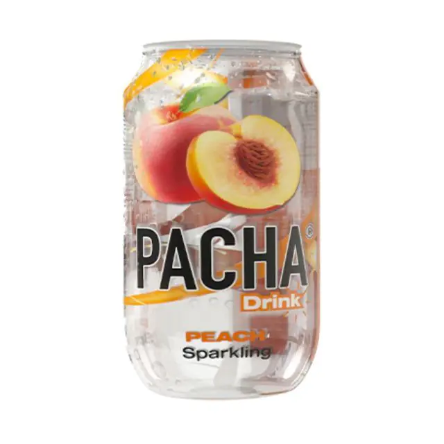 PACHA Peach Sparkling 24 x 33cl Sleek Cans | Drink Saint Martin à Seraing.