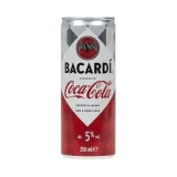 Bacardi & Coca Cola 5° 12 x 25cl Sleek Cans | Drink Saint Martin à Seraing
