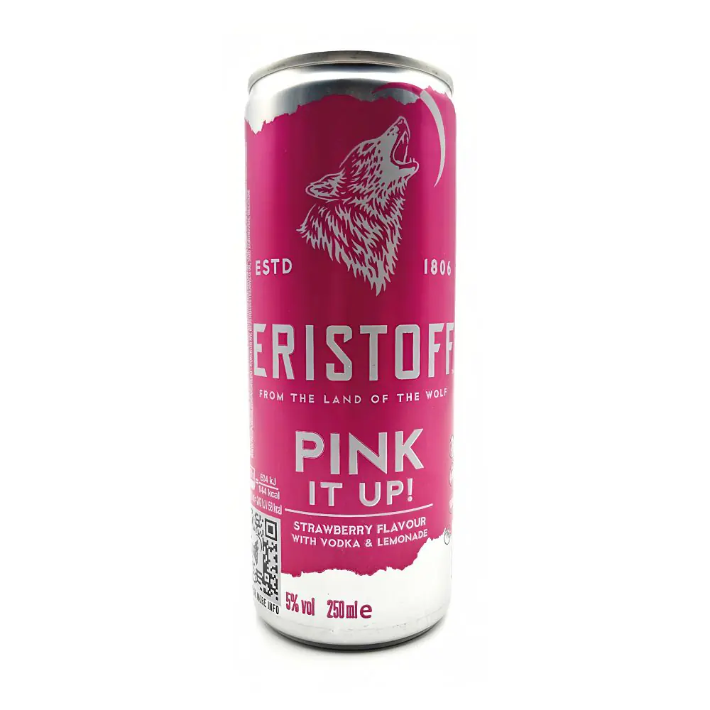 Eristoff Pink It Up 5° 12 x 25cl sleek cans | Drink Saint Martin à Seraing