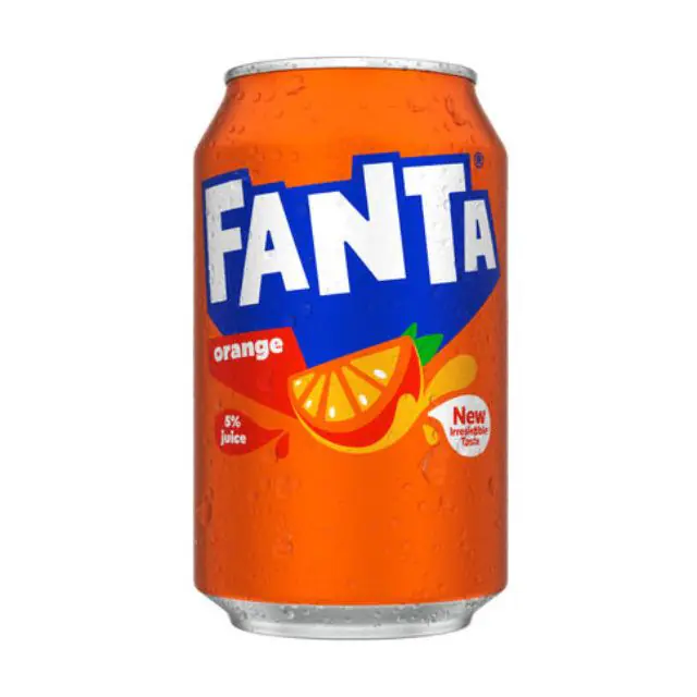 Fanta Orange Étranger 24 x 33cl Fat Cans | Drink Saint Martin à Seraing