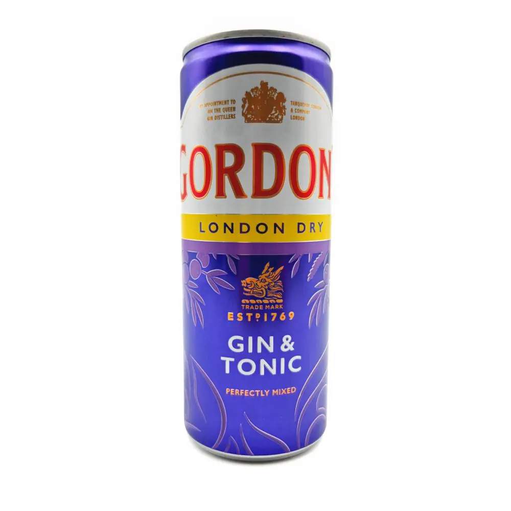 Gordon's Gin Tonic 6,4° 12x25cl Sleek Cans | Drink Saint Martin à Seraing.