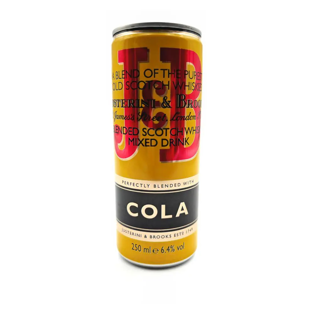 JB & Coca Cola 6,4° 12 x 25cl Sleek Cans | Drink Saint Martin à Seraing
