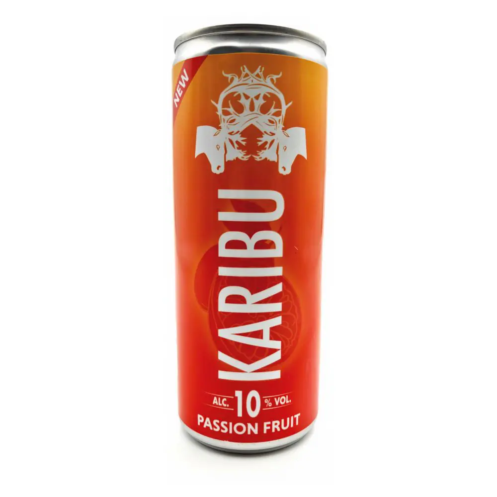 Karibu Passion Fruit 10° 24 x 25cl Sleek Cans | Drink Saint Martin à Seraing