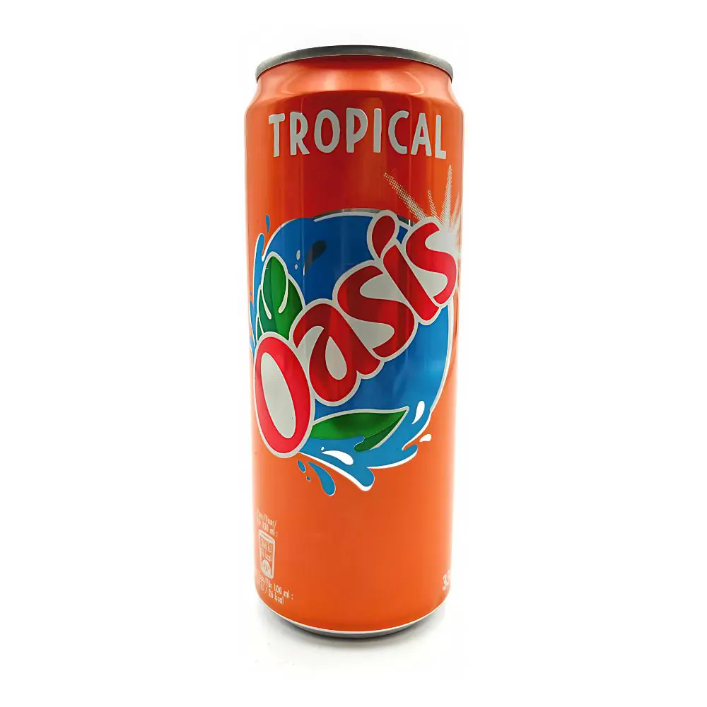 Oasis Tropical 24 x 33cl Sleek Cans | Drink Saint Martin à Seraing