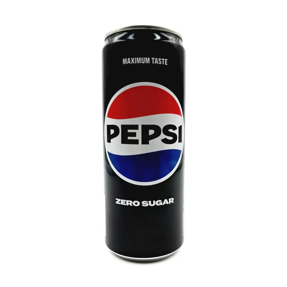 Pepsi Zero Sugar 24 x 33cl Sleek Cans | Drink Saint Martin à Seraing