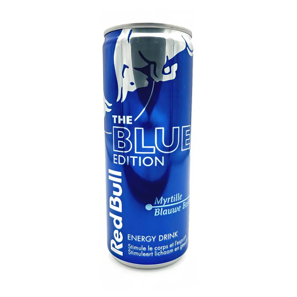 RedBull Energy Drink Blue Edition Myrtille 24x250ml Sleek Cans | Drink Saint Martin