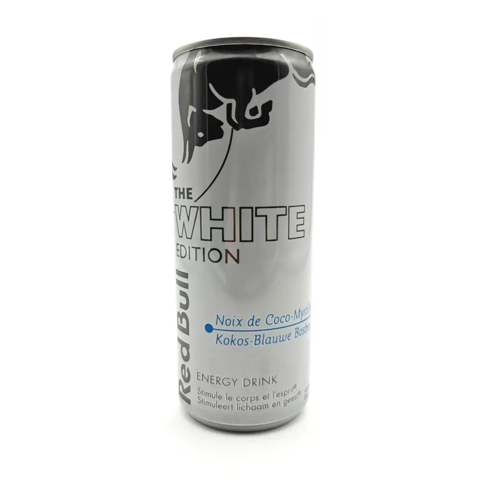 Red Bull Energy Drink White Edition Coco Myrtille 24x250ml Sleek Cans | Drink Saint Martin