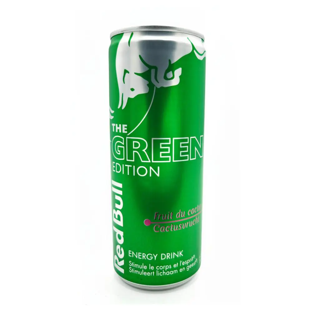 RedBull Energy Drink Green Edition Fruit du Cactus 24x250ml | Drink Saint Martin