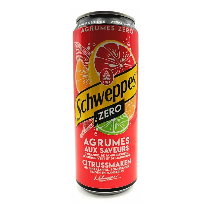 Schweppes Agrumes Zéro 24 x 33cl
