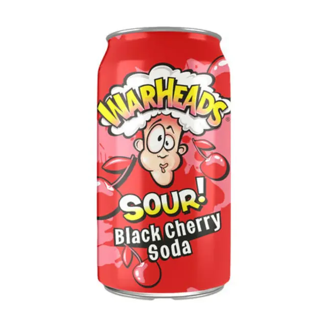 Warheads Black Cherry Soda 12 x 35,5cl Fat Cans | Drink Saint Martin à Seraing
