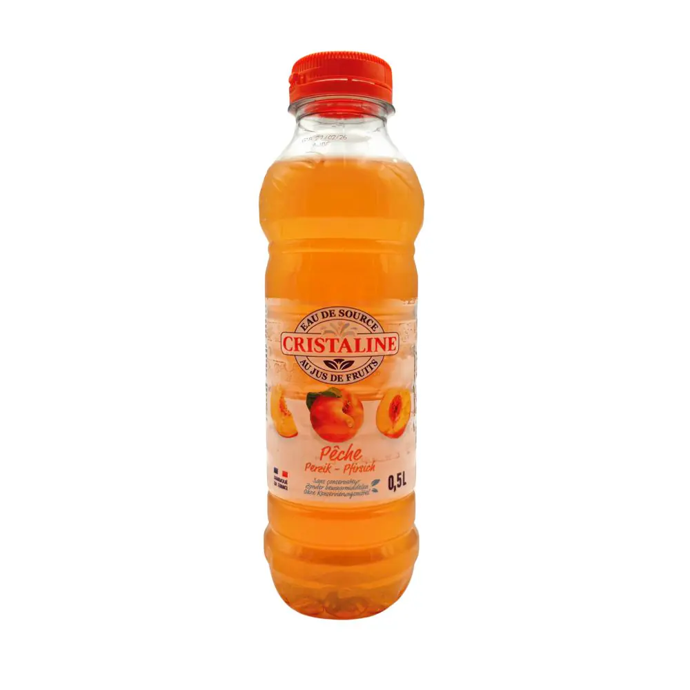 Cristaline Pêche BP 24 x 50cl | Drink Saint Martin à Seraing
