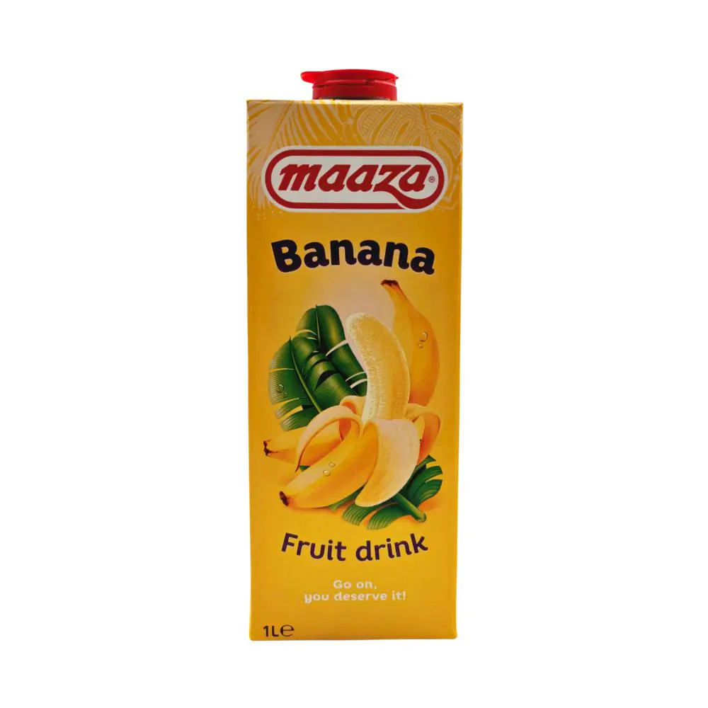 Maaza Banana Fruit Drink Brique 6 x 1L | Drink Saint Martin à Seraing