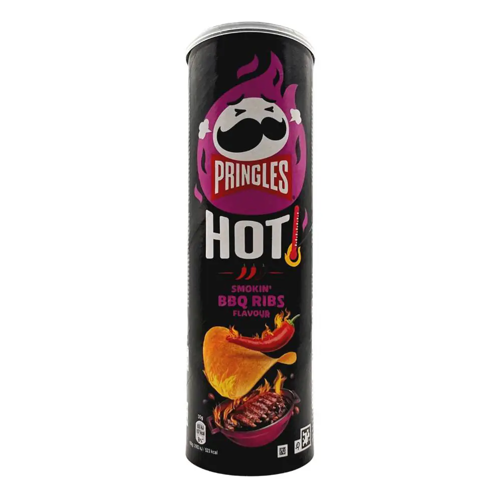 Pringles Hot Smokin BBQ Ribs 160g | Drink Saint Martin à Seraing